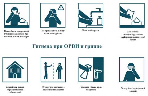 Гигиена при гриппе, коронавирусной инфекции и других ОРВИ