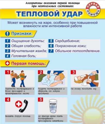 Тепловой и солнечный удар!!!